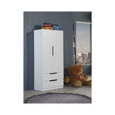 Hectarul - Dulap alb din PAL melaminat 80x180x45 cm Fulya Ipar